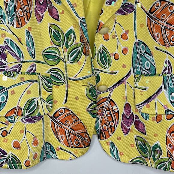 REDD Jeans size 10 Denim JACKET Button-up Pockets Long Sleeves Lined YELLOW - Picture 8 of 16